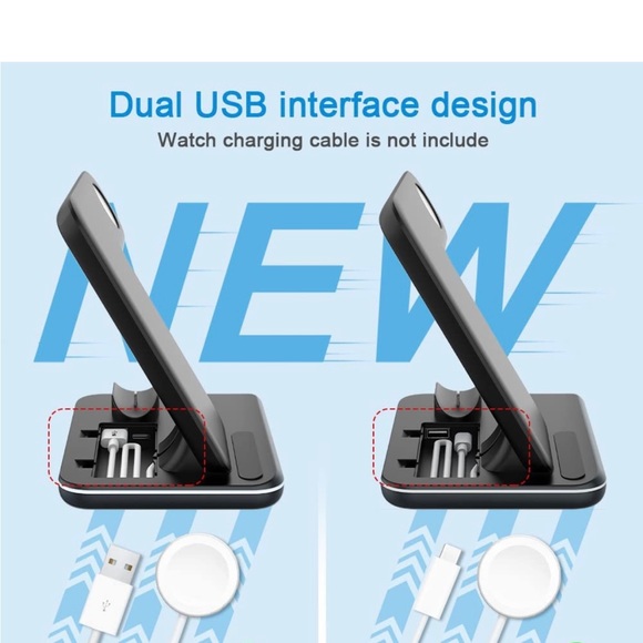 WAITIEE Wireless Charger. 3-in-1. NWOB - Picture 2 of 4